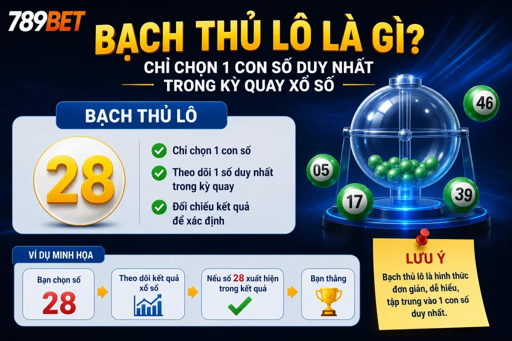Bạch thủ lô là hình thức chỉ tập trung vào một con số duy nhất.