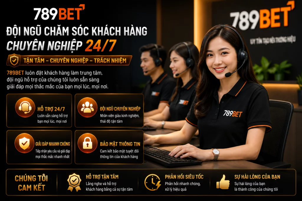 Đội ngũ chăm sóc khách hàng 789BET